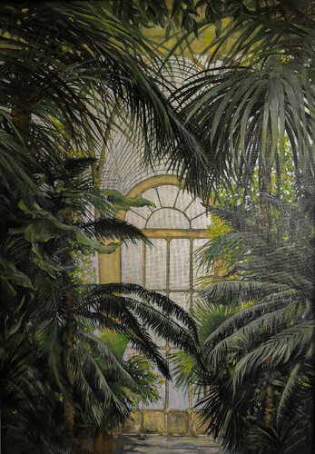 Parīzes botāniskajā dārzā di Inese Elizabete Brimerberga, Pittura in vendita su Singulart