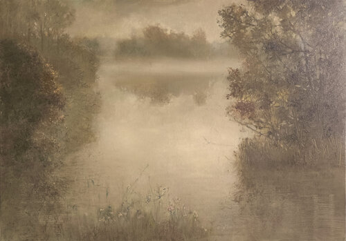 Daugavas krasti di Inese Elizabete Brimerberga, Pittura in vendita su Singulart