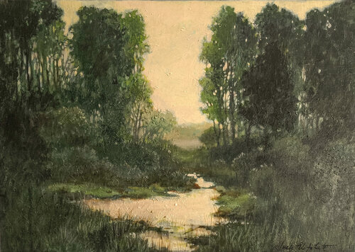 Vakara nostaļģija di Inese Elizabete Brimerberga, Pittura in vendita su Singulart