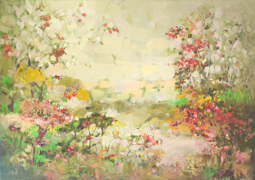 Pavasara abstrakcija de Inese Elizabete Brimerberga, Pintura a la venta en Singulart