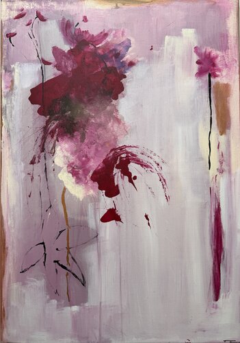 Blush Bloom van Stefani Tounsi, Schilderij te koop op Singulart