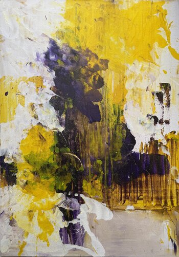 Golden Veil van Stefani Tounsi, Schilderij te koop op Singulart