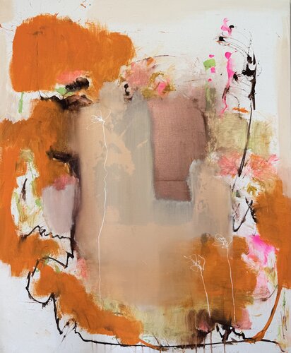 Apricot Rush by Stefani Tounsi, Painting for Sale on Singulart