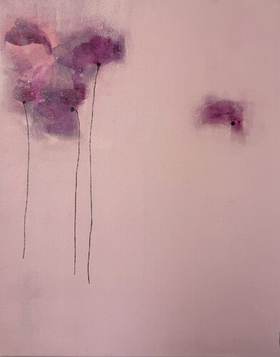 Mauve Silence von Stefani Tounsi, Malerei kaufen auf Singulart