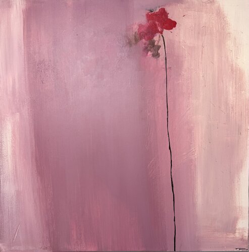 Rosé Solitude van Stefani Tounsi, Schilderij te koop op Singulart
