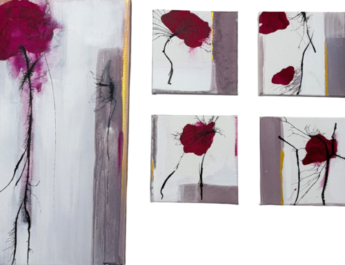 Noir Fleur Series by Stefani Tounsi, Painting for Sale on Singulart