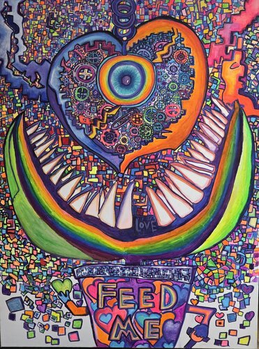 HeartEater by Christopher Howder, Painting for Sale on Singulart