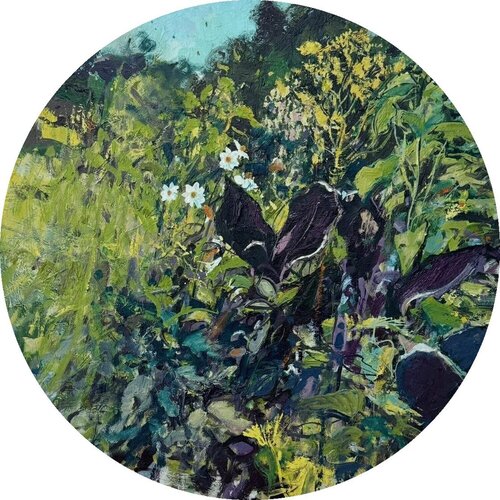 Great Dixter Dahlias de Ian Mowforth, Pintura a la venta en Singulart