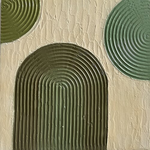 The Green Arches par Forough Rahimi, Peinture en vente sur Singulart