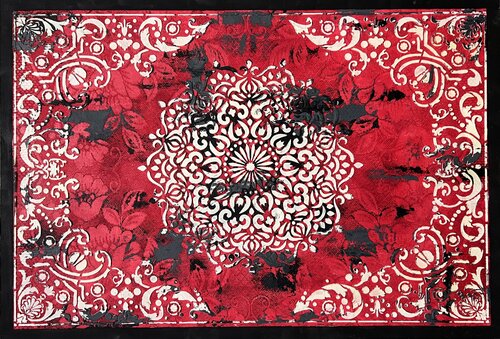 Red Heritage by Forough Rahimi, Painting for Sale on Singulart