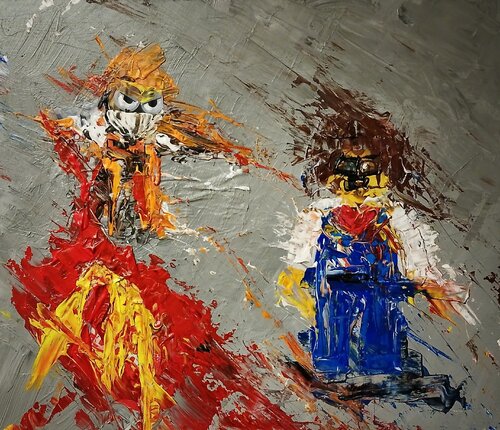 MCMonkey by Stefano Cattai, Painting for Sale on Singulart