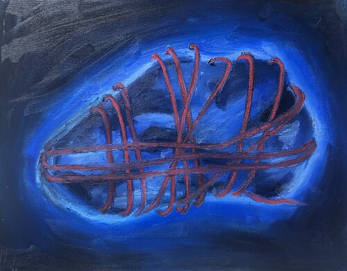 Self Portraits of the Family's Archive de Elspeth Walker, Pintura a la venta en Singulart