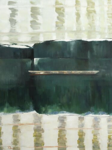 treibend im Licht by Jürgen Büse Filzen, Painting for Sale on Singulart
