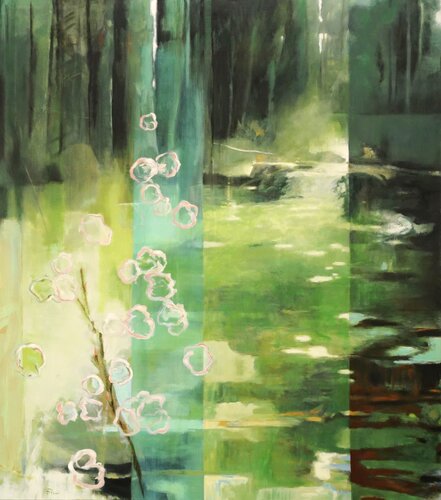 A walk into Spring van Jürgen Büse Filzen, Schilderij te koop op Singulart