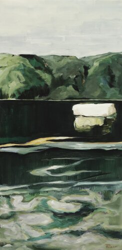 Insel VII van Jürgen Büse Filzen, Schilderij te koop op Singulart
