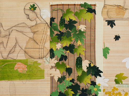 grün, grün, grün sind alle meine Kleider..... de Julia von Troschke, Pintura a la venta en Singulart