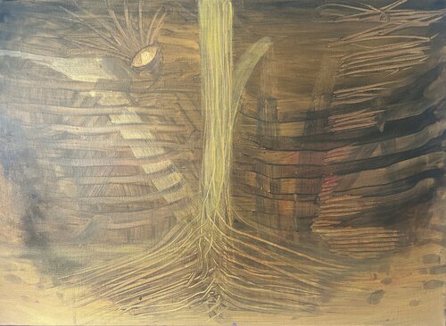 Résonnance Instinctive par NORA BOULESNANE, Peinture en vente sur Singulart