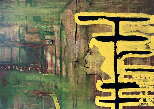 L'Eveil de l'Etre by NORA BOULESNANE, Painting for Sale on Singulart
