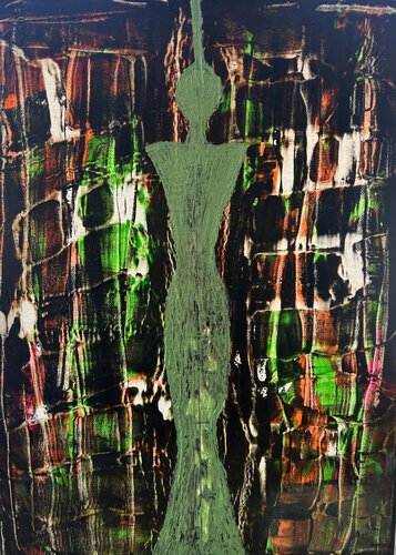 L’Ame Souveraine n°5 - Le Miroir de l'Instant von NORA BOULESNANE, Malerei kaufen auf Singulart