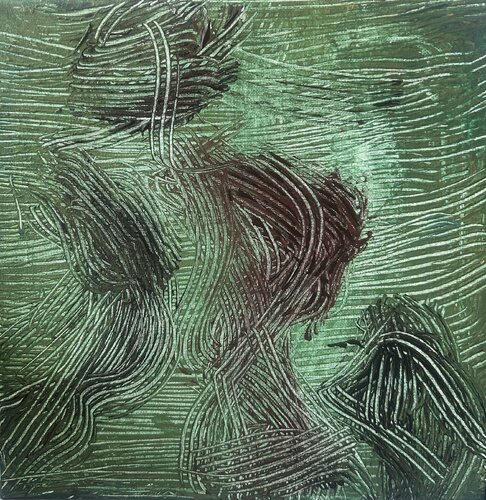 La Matière Vibratoire n° 5  - L'Onde Symbiotique by NORA BOULESNANE, Painting for Sale on Singulart