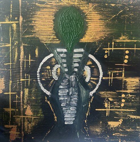L’Âme Souveraine: Chapitre 2  -  n° 3 :  L'Empreinte Originelle by NORA BOULESNANE, Painting for Sale on Singulart
