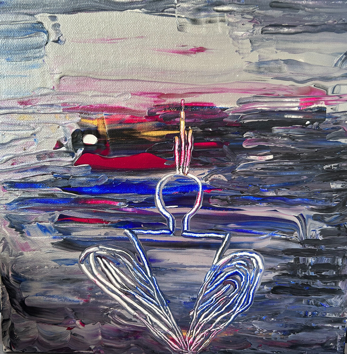 Les arrêts sur Soi N° 13 NORA BOULESNANE Origineel schilderij te koop