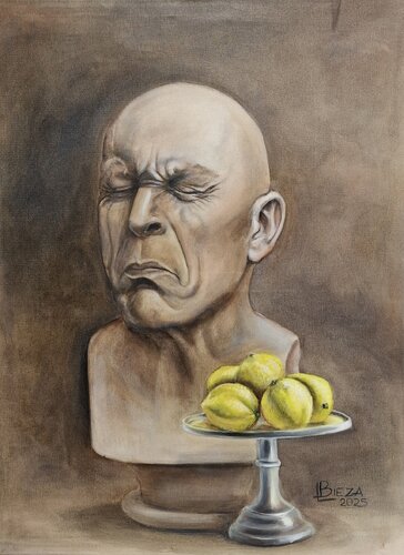 Citrus surrealism de Lina Bieza, Pintura a la venta en Singulart