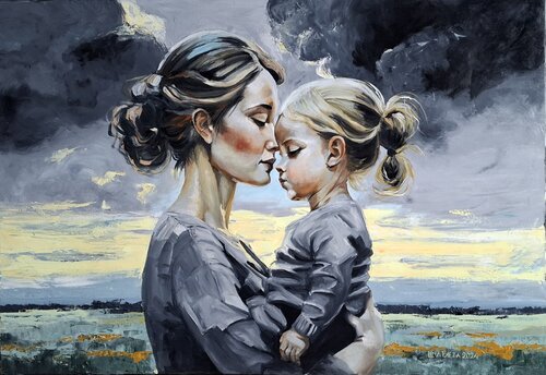 The Language of Thoughts by Lina Bieza, Painting for Sale on Singulart