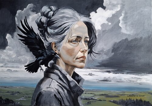 Music of the Stormy Sky by Lina Bieza, Painting for Sale on Singulart