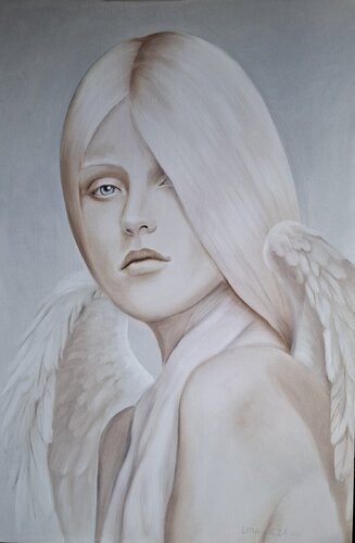 Between heaven and earth par Lina Bieza, Peinture en vente sur Singulart