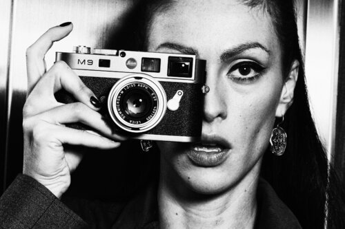 Dubai – Fine Art Female Portrait | Sensual Woman with Vintage Camera by Hikmat Wehbi, Photography for Sale on Singulart