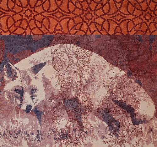 Der Fuchs van Maria Pia Lattanzi, Schilderij te koop op Singulart