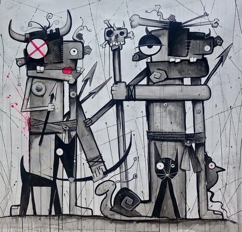 PaleoFamily - van Onofre Alarcón, Schilderij te koop op Singulart