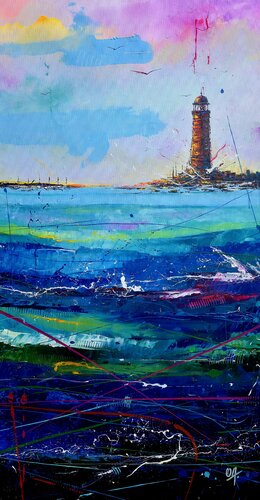 When the Sea Breathes by O.A. van Onofre Alarcón, Schilderij te koop op Singulart
