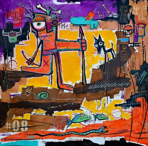 Hunter of time by Freeon by Onofre Alarcón, 회화 for Sale on Singulart