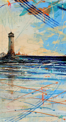 Watching the horizon by Onofre Alarcón, Painting for Sale on Singulart