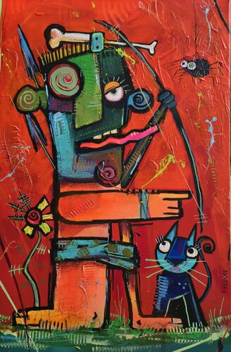 RED HUNTER par Onofre Alarcón, Peinture en vente sur Singulart