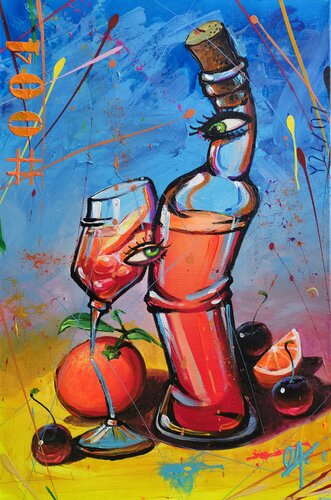 APEROL CRAZY by Onofre Alarcón, Painting for Sale on Singulart