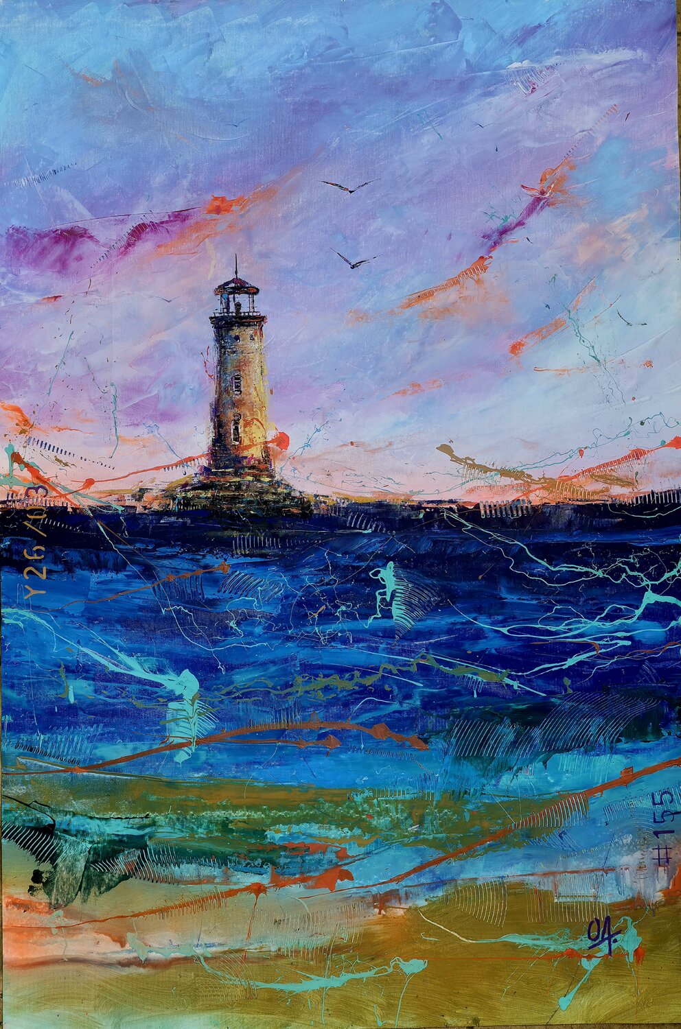 Lighthouse in the Mediterranean by O.A Onofre Alarcón