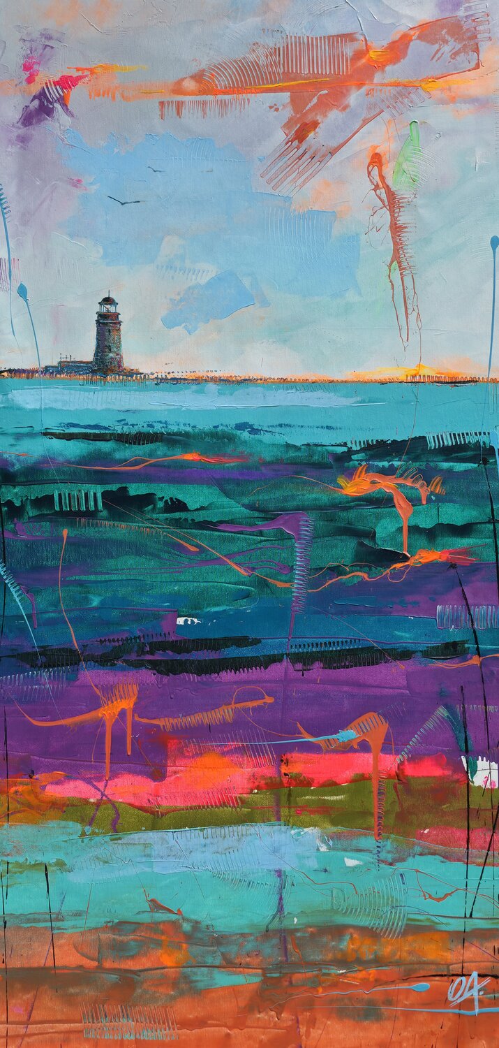 Esmerald Sea Onofre Alarcón Origineel schilderij te koop