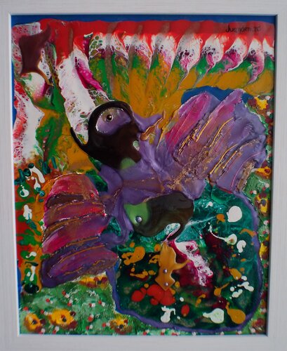 Canto de resina en el Edén par Juan de Dios Meléndez-Valdés Romero, Peinture en vente sur Singulart