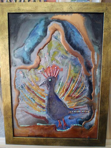The Peacock´s Nest di Juan de Dios Meléndez-Valdés Romero, Pittura in vendita su Singulart