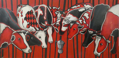 VACAS de OSCAR VEGA, Pintura a la venta en Singulart