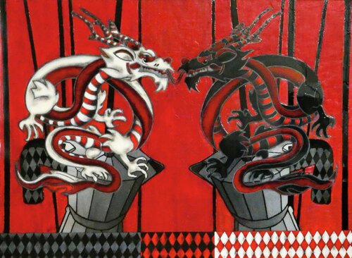 DRAGONES di OSCAR VEGA, Pittura in vendita su Singulart