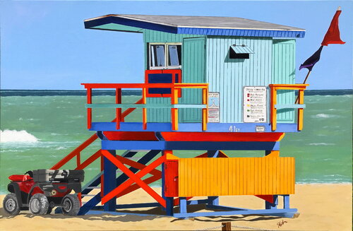Prime Beachfront Property. by John Jaster, Painting for Sale on Singulart