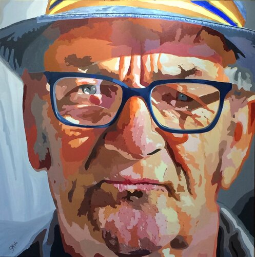 Faces #3 - Love Of Labor by John Jaster, Painting for Sale on Singulart