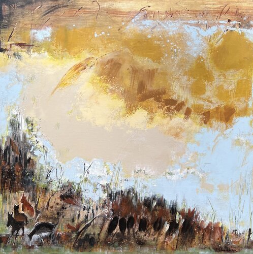 A LA LISIÈRE DU BOIS par Isabelle Schenckbecher-Quint, Peinture en vente sur Singulart