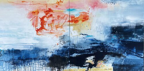 La légende du Dragon-cheval des mers di Isabelle Schenckbecher-Quint, Pittura in vendita su Singulart