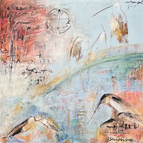 Entre ciel et terre van Isabelle Schenckbecher-Quint, Schilderij te koop op Singulart