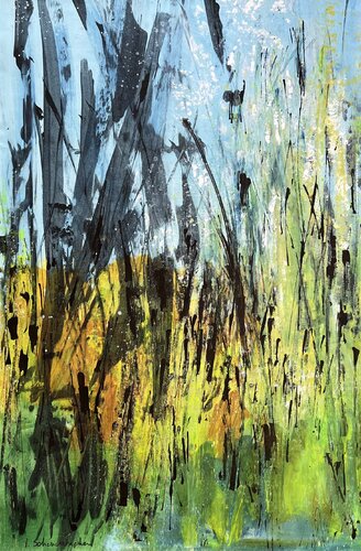 Hautes herbes 3 van Isabelle Schenckbecher-Quint, Schilderij te koop op Singulart